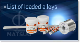 List of leaded alloys